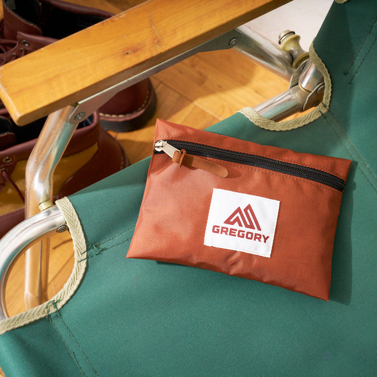 GREGORY | グレゴリー　Begin別注 83-84年正方形プリントタグ パデッドショルダーポーチM デザートラスト ミニポーチ付き