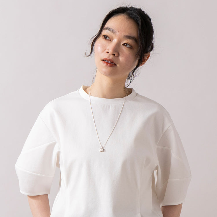 rapiécage | ラピエサージュ　シェルカボションスクエアネックレス