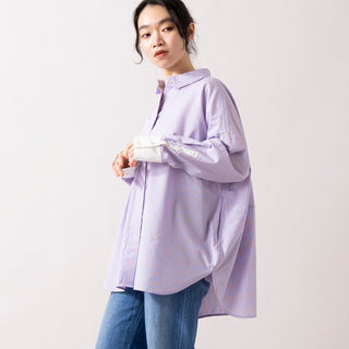 TUTIE. | ツチエ　コットンセルロースストライプシャツ