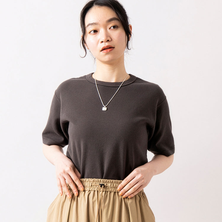 rapiécage | ラピエサージュ　シェルカボションスクエアネックレス