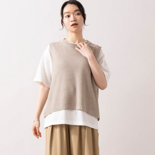 HEAVENLY | ヘブンリー　Linen Mix Knit Vest