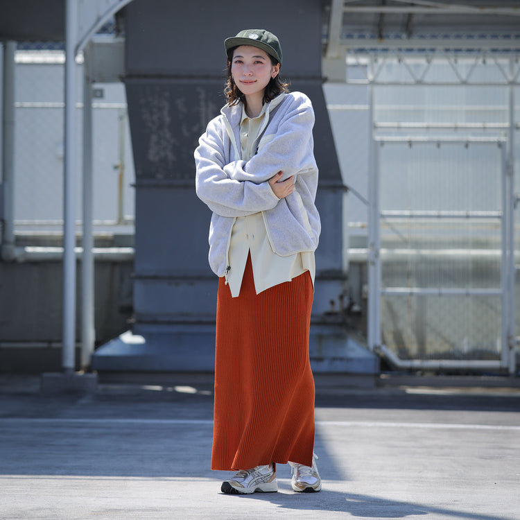 BATONER | バトナ―　LaLa Begin別注 SOLID WOOL RIB SKIRT