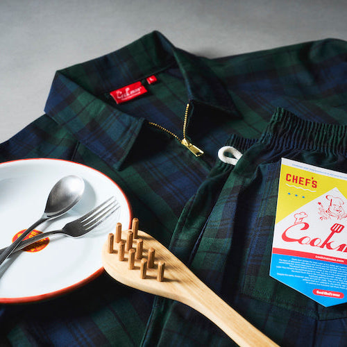 Cookman | クックマン　Chef Pants Woven Black Watch Check