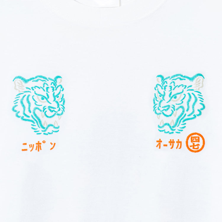 (白)Osaka No.04 大阪ノ地図 胸元プリント
