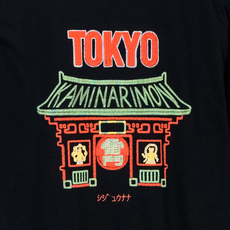 (黒)Tokyo No.06 雷門 バックプリント