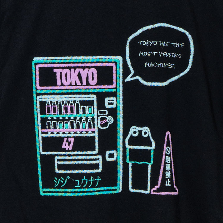 (黒)Tokyo No.09 自動販売機 バックプリント