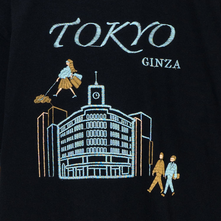 (黒)Tokyo No.07 銀座 バックプリント