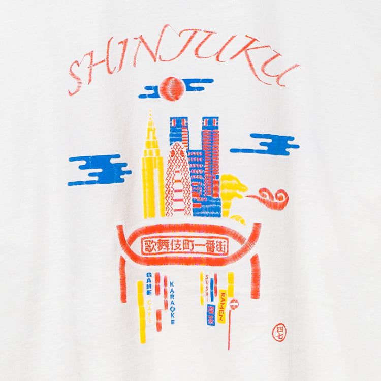 (白)Tokyo No.02 新宿 バックプリント