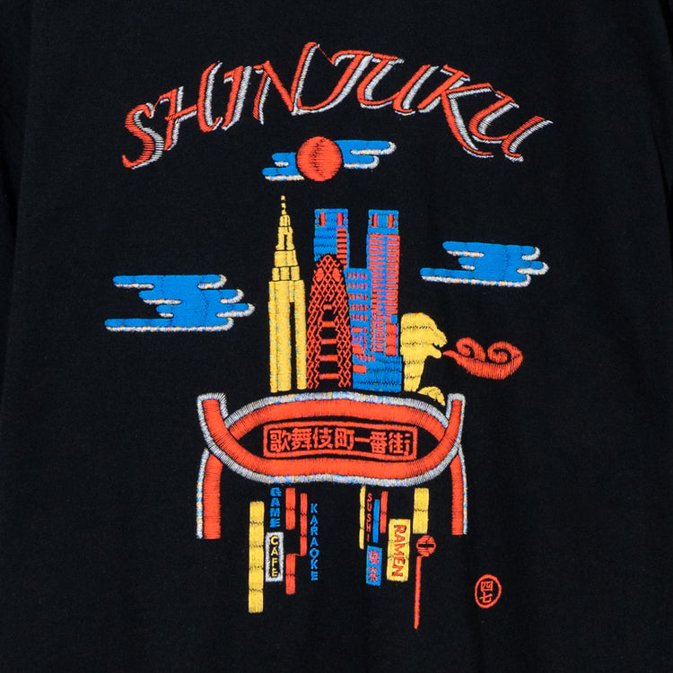 (黒)Tokyo No.02 新宿 バックプリント