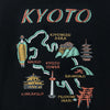 (黒)Kyoto No.02 京都ノ地図 バックプリント