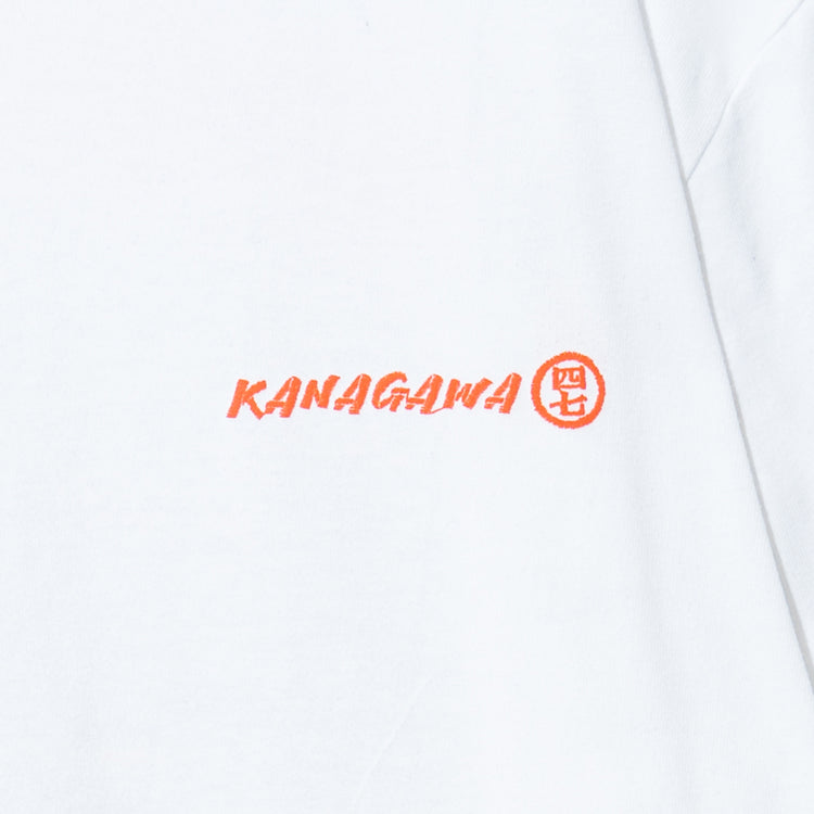 (白)Kanagawa No.03 神奈川ノ地図 胸元プリント