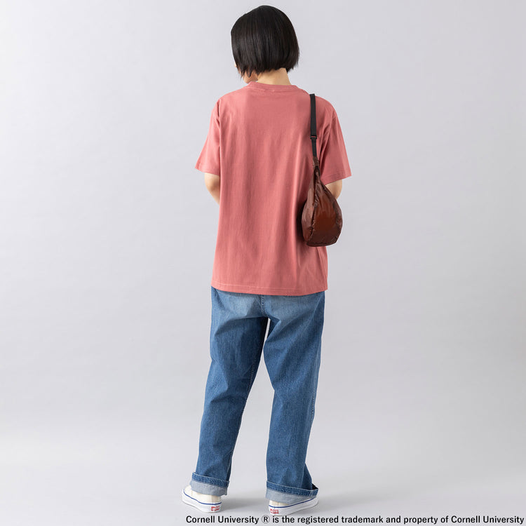 モデル身長165cm,CIOTAのインディゴスビンコットンデニムベイカーパンツ〔MEDIUM DARK〕|COBMASTERのCOB BANANA SHOULDER BAG,https://market.e-begin.jp/products/cta_cta0391p_lala|https://market.e-begin.jp/products/gal_cob0183q_lala