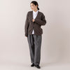 モデル身長163cm,MANONのGATHER SLEEVE BAND COLLAR SHT|ARCH&LINEのSTRETCH CREW PANTS|NEI/NORのスクエアチャームピアス,https://market.e-begin.jp/products/mks_mnn1174s_lala|https://market.e-begin.jp/products/ach_ach1163s_lala|https://market.e-begin.jp/products/ris_ner0789s_lala