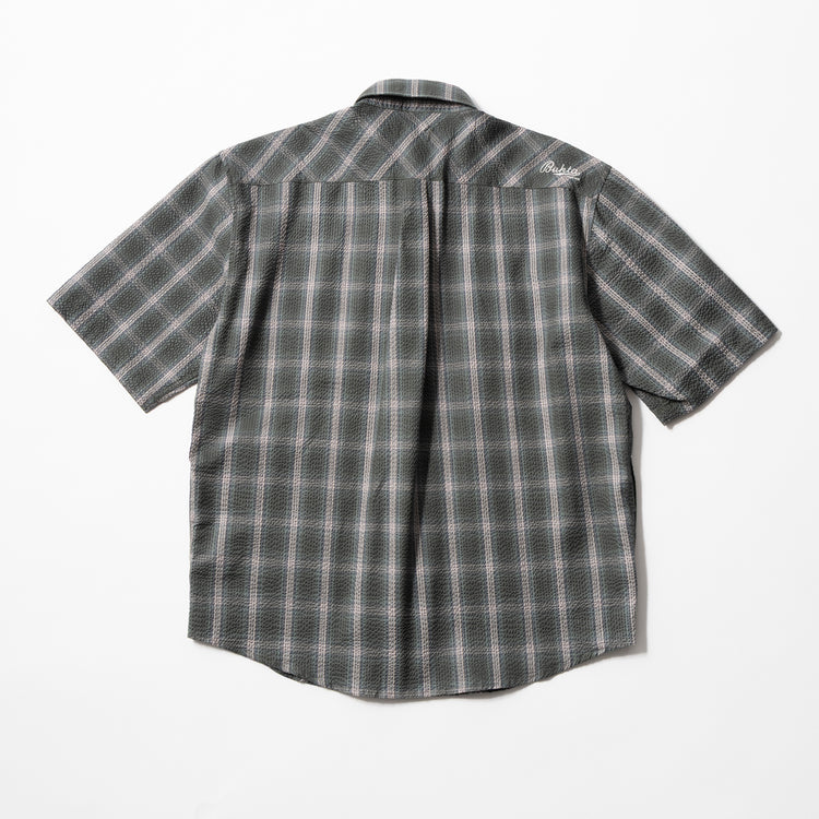 BUKTA | バクタ　スナップボタン5分袖シャツ