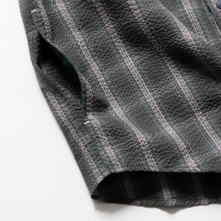 BUKTA | バクタ　スナップボタン5分袖シャツ