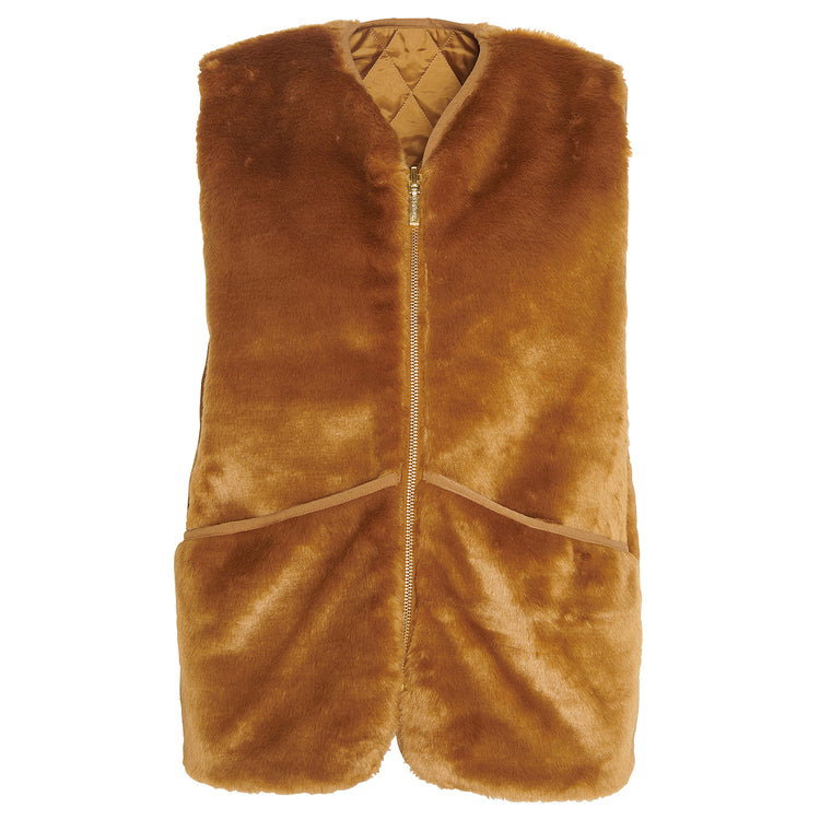 Barbour | バブアー　women's quilted fur gilet