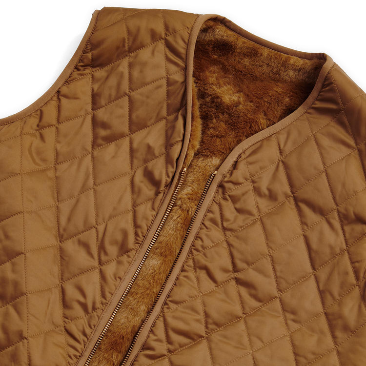 Barbour | バブアー　women's quilted fur gilet