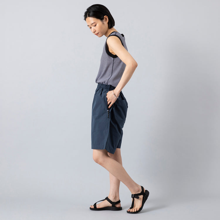 モデル身長165cm,Healthknitのベーシックワッフル クルーネックスリーブレス|ChacoのWボーディー,https://market.e-begin.jp/products/she_hea1181q_lala|https://market.e-begin.jp/products/af_cha0736o_lala