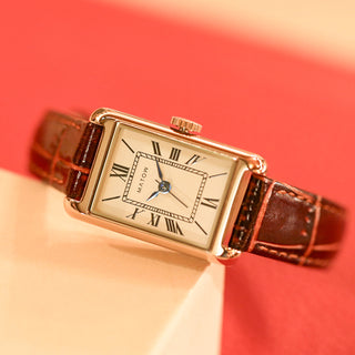 MATOW | マトウ Tsuki 朧月 -おぼろづき- / スクエア ローズゴールド レザー