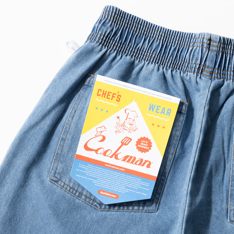 Cookman | クックマン　Chef Pants Denim Light Blue