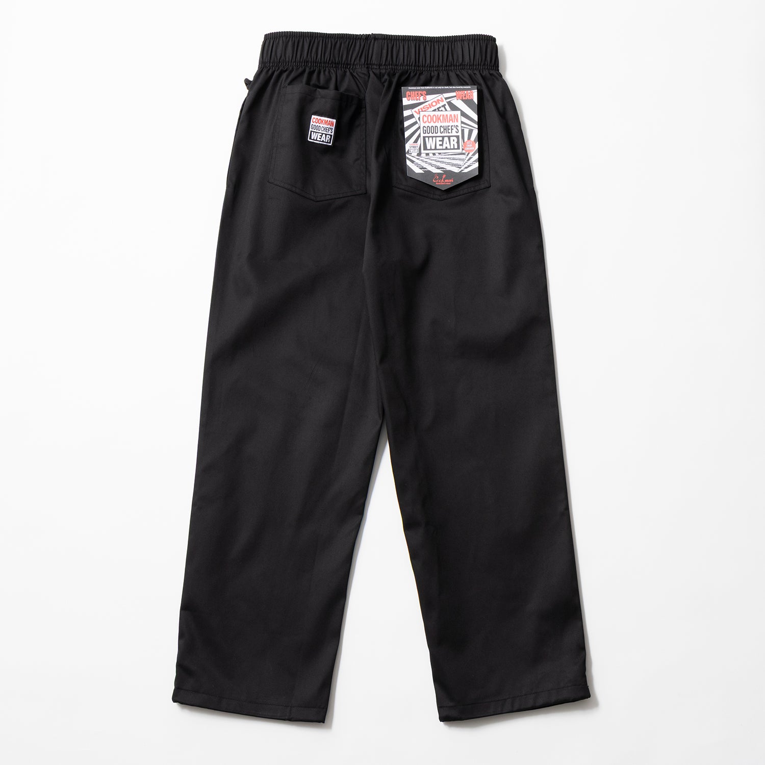Cookman | クックマン Chef Pants Semiwide Black Belt Vision Black
