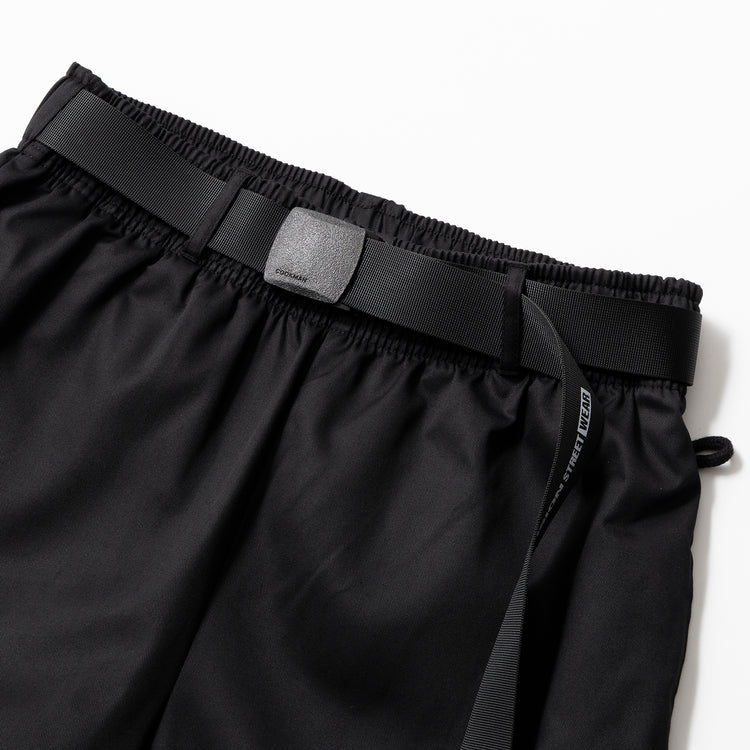 Cookman | クックマン　Chef Pants Semiwide Black Belt Vision Black