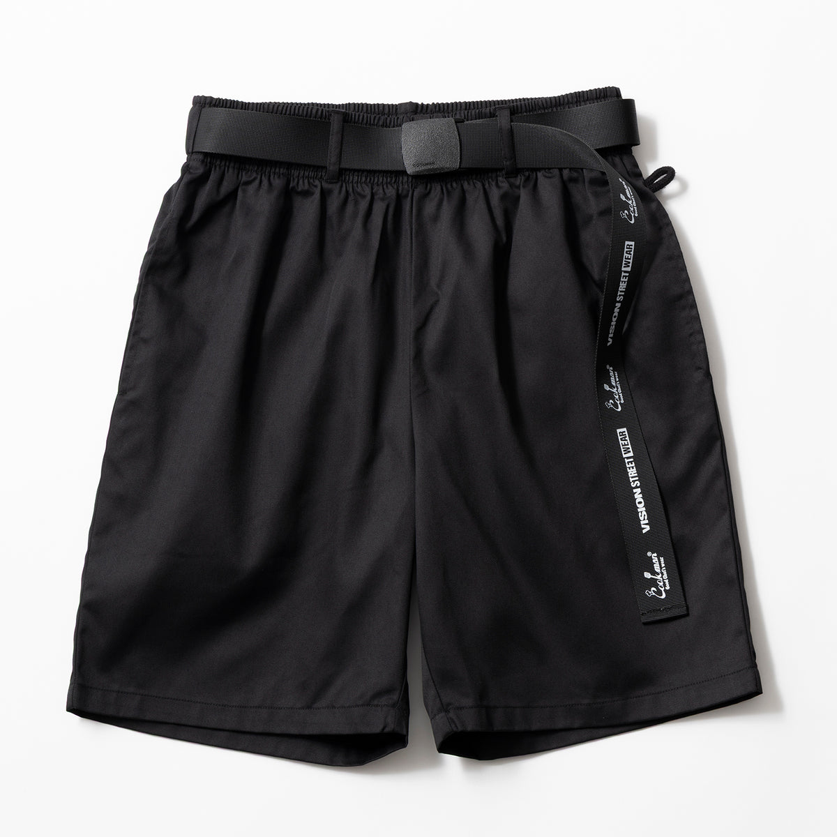 Cookman | クックマン Chef Pants Short Black Belt Vision Black