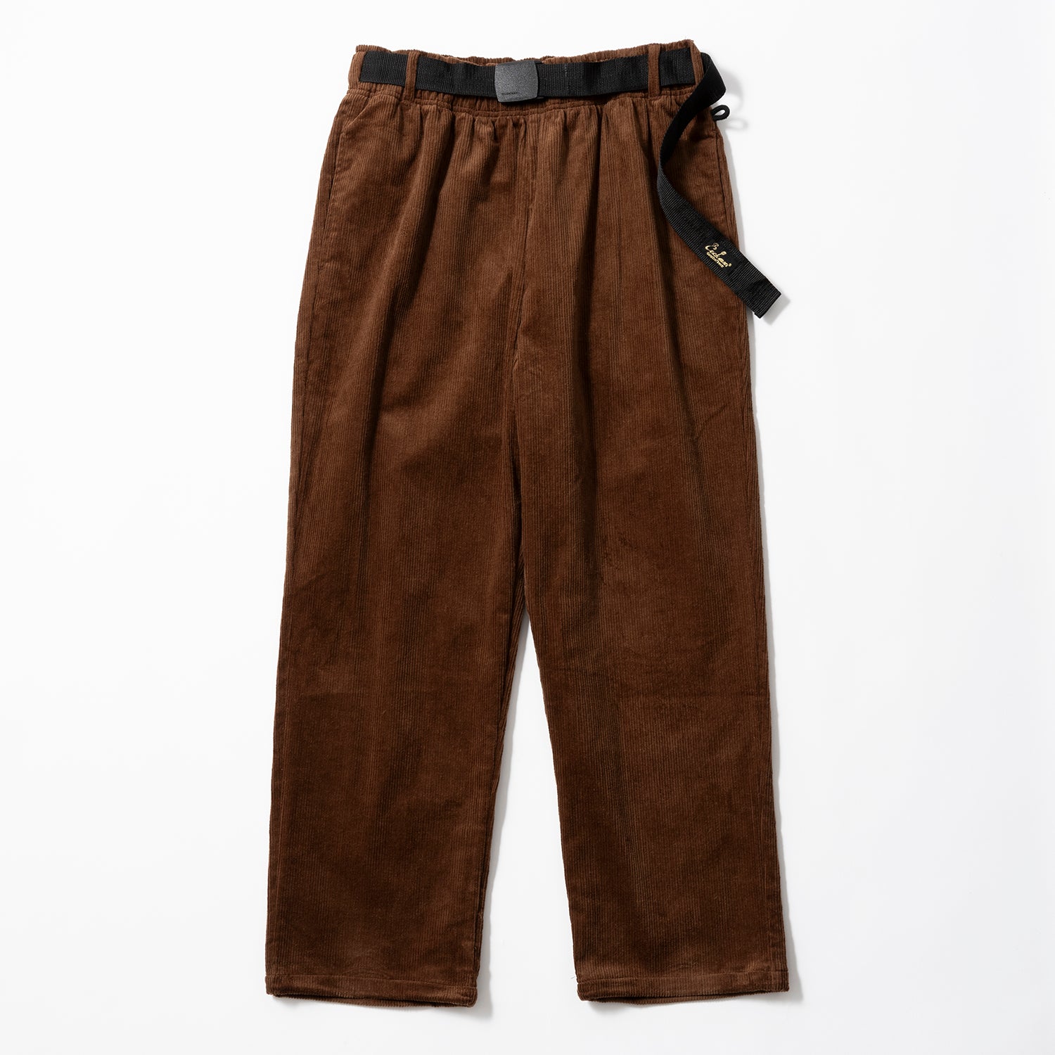 Cookman | クックマン Chef Pants Semiwide Black Belt Corduroy