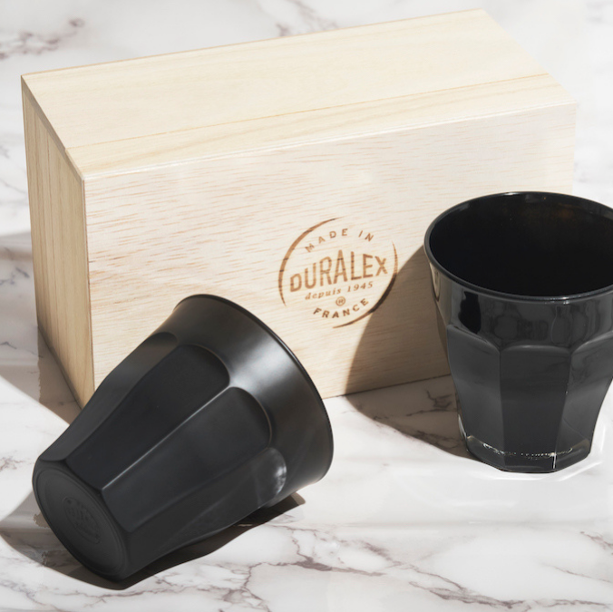 DURALEX | デュラレックス×中西工芸(紀州漆器)　Begin別注 漆黒のピカルディ（2種セット）
