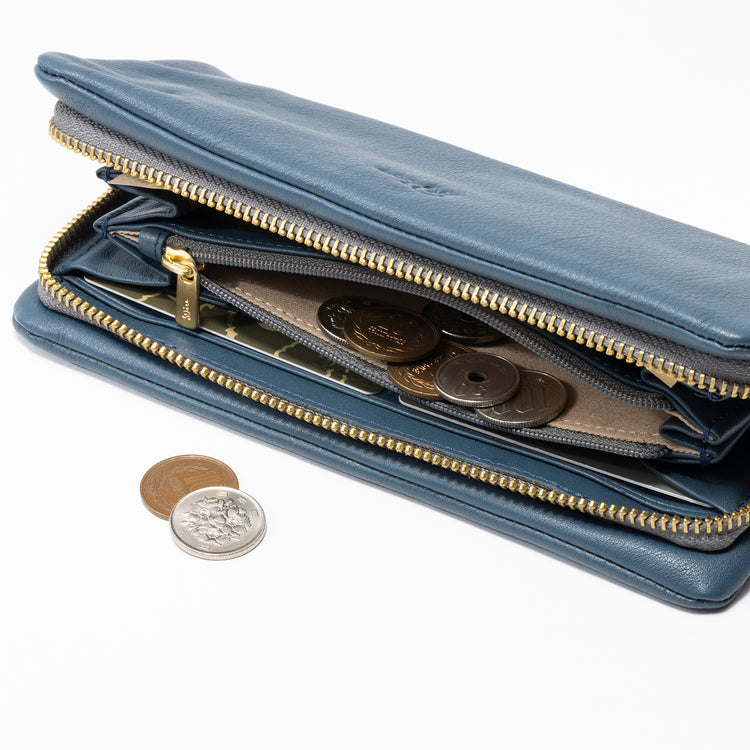 Diu | ディウ　Fresia 本革 ロングウォレット