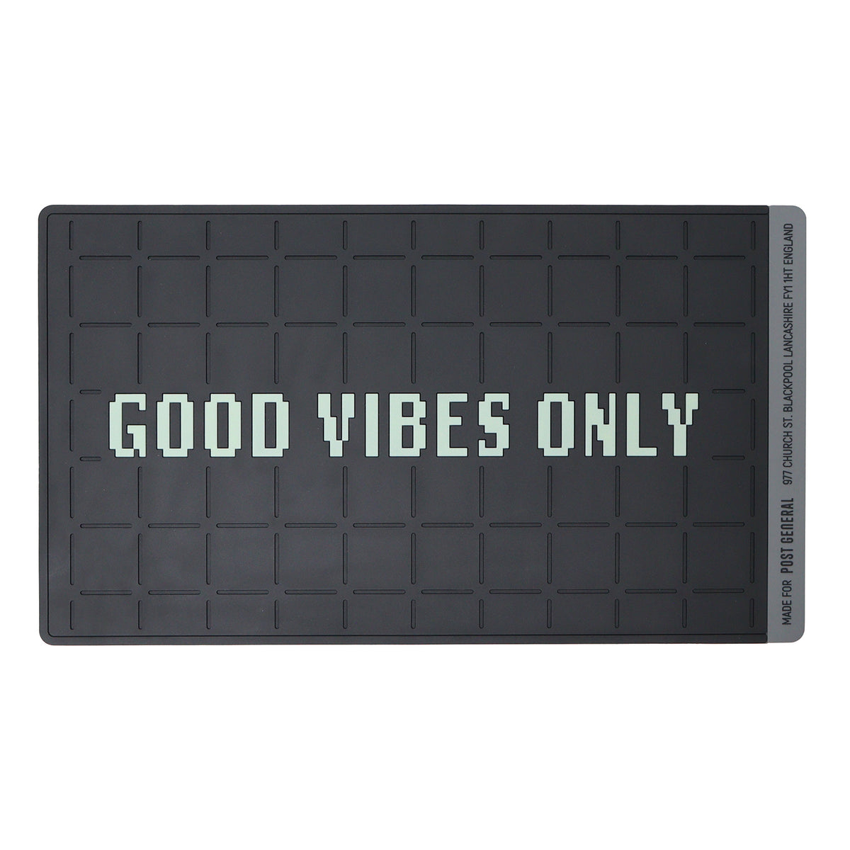 POST GENERAL | ポストジェネラル　RUBBER LUMINOUS DOOR MAT GOOD VIBES ONLY