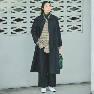 CIOTA | シオタ　ブラックバルマカンコート