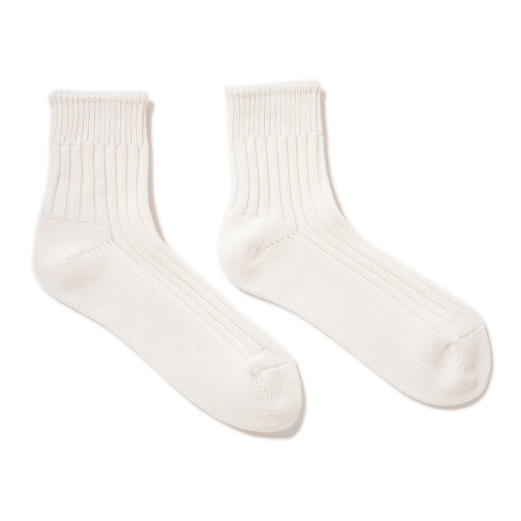 decka Quality Socks | デカ クォリティソックス　Low Gauge Rib Socks Short Length 1st Collection