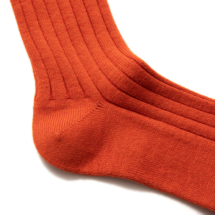 SHOWATABÉ | ショウワタベ　Cashmere Cotton Ribbed Socks