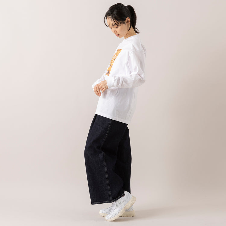 モデル身長165cm,ALDAYSのDONUTS|VENT BLANC+の12ozデニム ワイドパンツ,https://market.e-begin.jp/products/dlt_ady1047s_lala|https://market.e-begin.jp/products/stl_ven1056s_lala