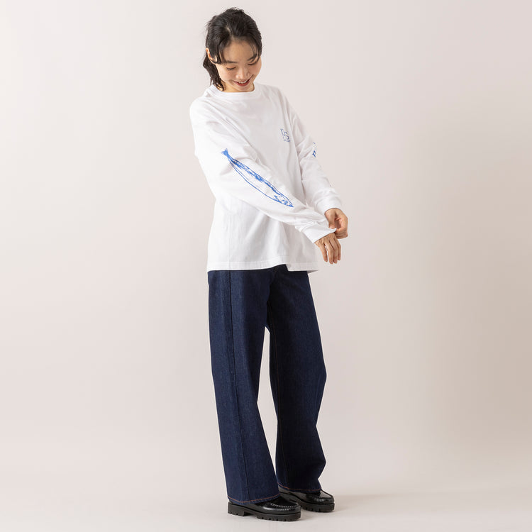 モデル身長165cm,ALDAYSのPacific Saury|NEEDBY heritageのLUNA,https://market.e-begin.jp/products/dlt_ady1048s_lala|https://market.e-begin.jp/products/gsr_ndh0873s_lala