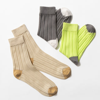 Homie | ホミー　Cotton Sheer Stripe Socks