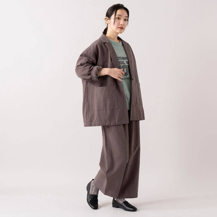 モデル身長 163cm,RNA-Nのユーズドライクスウェット|HEAVENLYのCotton Linen Canvas Wide Straight Pants|TaaiiのSILVER925 フォックステイルネックレス,https://market.e-begin.jp/products/tky_rnn0014u_lala|https://market.e-begin.jp/products/dlt_hvr0017u_lala|https://market.e-begin.jp/products/tii_tii0078u_lala
