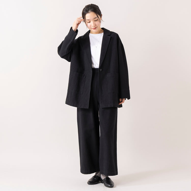 モデル身長 163cm,lelillのほそ見えリバースウィーブT|HEAVENLYのCotton Linen Canvas Wide Straight Pants|314(サンイチヨン)のスライドパールネックレス,https://market.e-begin.jp/products/ana_lel0747q_lala|https://market.e-begin.jp/products/dlt_hvr0017u_lala|https://market.e-begin.jp/products/siy_siy0008u_lala