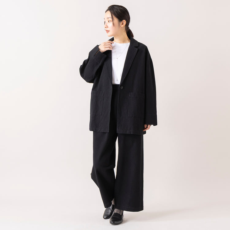 モデル身長 163cm,lelillのほそ見えリバースウィーブT|HEAVENLYのCotton Linen Canvas Wide Straight Pants|314(サンイチヨン)のスライドパールネックレス,https://market.e-begin.jp/products/ana_lel0747q_lala|https://market.e-begin.jp/products/dlt_hvr0017u_lala|https://market.e-begin.jp/products/siy_siy0008u_lala