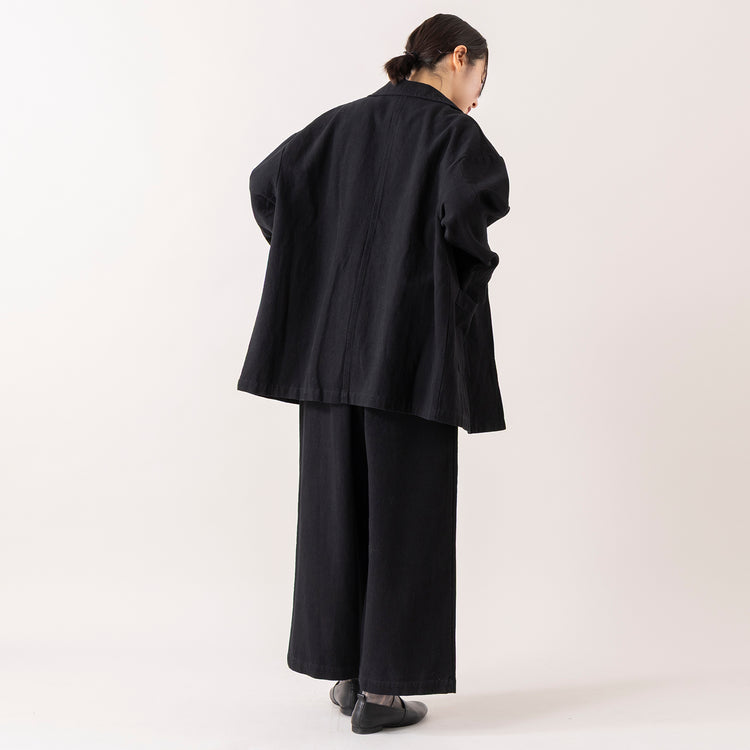 モデル身長 163cm,lelillのほそ見えリバースウィーブT|HEAVENLYのCotton Linen Canvas Wide Straight Pants|314(サンイチヨン)のスライドパールネックレス,https://market.e-begin.jp/products/ana_lel0747q_lala|https://market.e-begin.jp/products/dlt_hvr0017u_lala|https://market.e-begin.jp/products/siy_siy0008u_lala