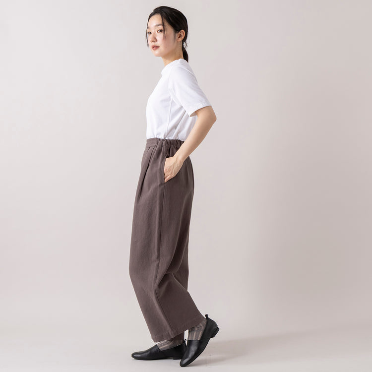 モデル身長 163cm,lelillのほそ見えリバースウィーブT,https://market.e-begin.jp/products/ana_lel0747q_lala