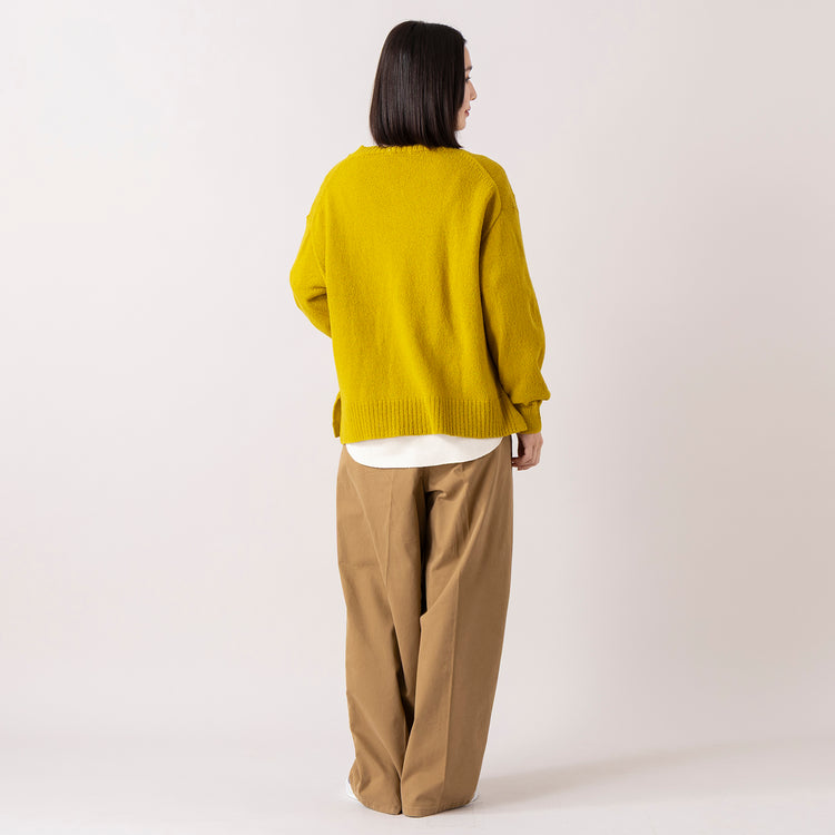 モデル身長 163cm,Healthknitのサーマルキングラッセルハニカム クルーネック長袖|Le minorのM52 CHINO,https://market.e-begin.jp/products/she_hea0004u_lala|https://market.e-begin.jp/products/gsr_lmn0024u_lala