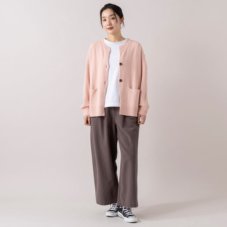 モデル身長 163cm,lelillのほそ見えリバースウィーブT|HEAVENLYのCotton Linen Canvas Wide Straight Pants|TaaiiのSILVER925 フォックステイルネックレス,https://market.e-begin.jp/products/ana_lel0747q_lala|https://market.e-begin.jp/products/dlt_hvr0017u_lala|https://market.e-begin.jp/products/tii_tii0078u_lala