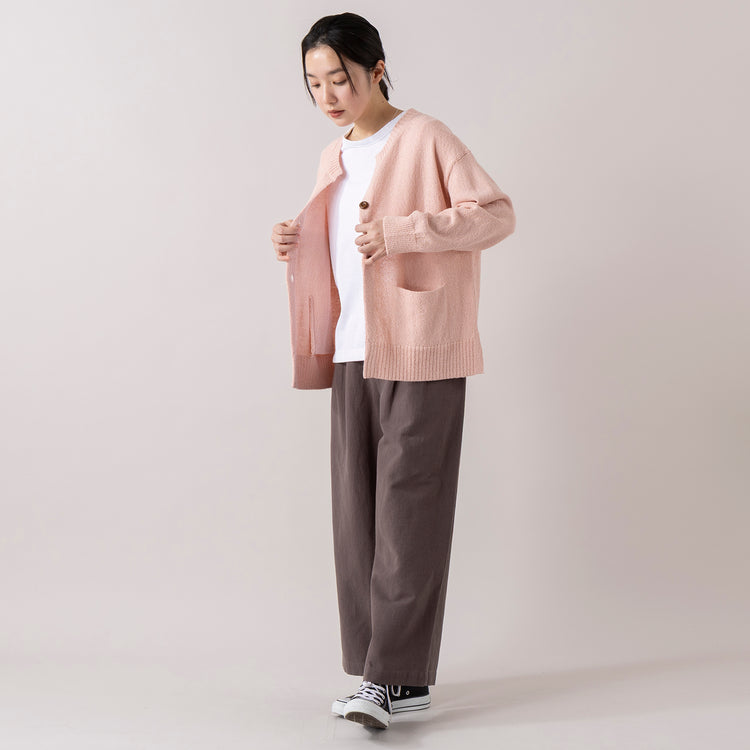 モデル身長 163cm,lelillのほそ見えリバースウィーブT|HEAVENLYのCotton Linen Canvas Wide Straight Pants|TaaiiのSILVER925 フォックステイルネックレス,https://market.e-begin.jp/products/ana_lel0747q_lala|https://market.e-begin.jp/products/dlt_hvr0017u_lala|https://market.e-begin.jp/products/tii_tii0078u_lala