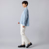 モデル身長163cm,Atelier Mont KemmelのCOTTON LINEN PANTS|Jalan Sriwijayaのネイビービットローファー VIBRAMソール,https://market.e-begin.jp/products/sta_amk0008r_lala|https://market.e-begin.jp/products/gmt_srw1032p_lala