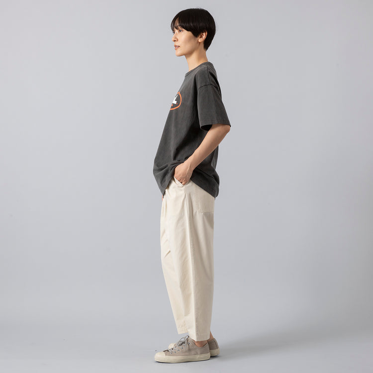 モデル身長163cm,BARNS OUTFITTERSの14/-GOAT TEE PT|Moonstarのローバスケットヴィンテージグレー,https://market.e-begin.jp/products/tka_bof0039r_lala|https://market.e-begin.jp/products/mns_mns0286o_lala