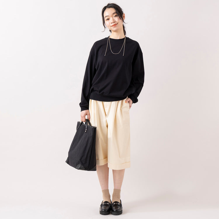 モデル身長 165cm,MANONのLS YORK TEE|TIDEWAYの3way撥水マトリョーシカトート|rapiécageのアジャストダブルパイプコードネックレス,https://market.e-begin.jp/products/mks_mnn0095u_lala|https://market.e-begin.jp/products/snk_tid1270q_lala|https://market.e-begin.jp/products/rdx_rpc0106u_lala