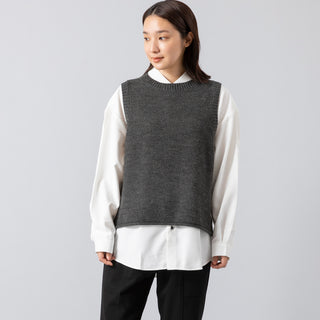 HEAVENLY | ヘブンリー　Cotton Wool Linen Mix Knit Vest