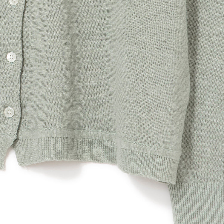 HEAVENLY | ヘブンリー　Linen Knit Crew Cardigan
